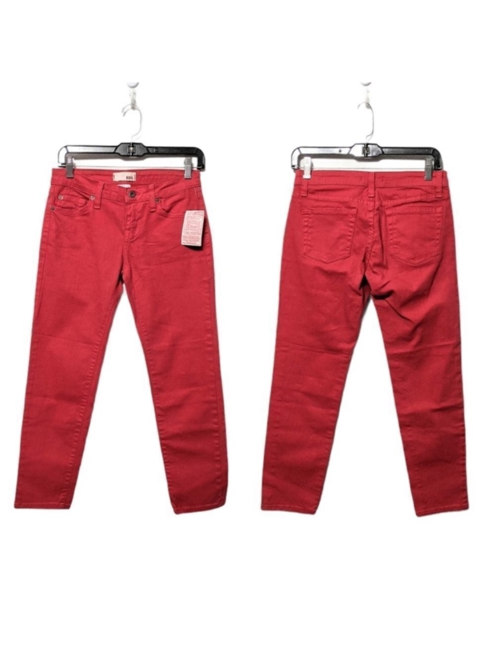 NWT Urban Outfitters BDG Red Tapered Leg Ankle Jeans 27